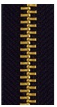 (4-C) YKK® #5 BRASS JEAN ZIPPERS (1-M)