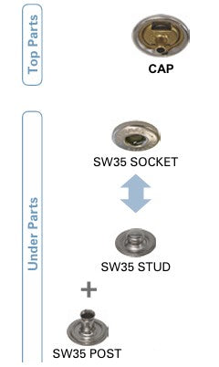 (3-B) Spring Snaps BABY SIZE 20L (Complete Set)