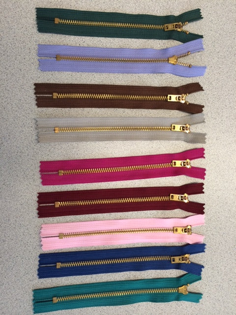 (4-C) YKK® #5 BRASS JEAN ZIPPERS (1-M)