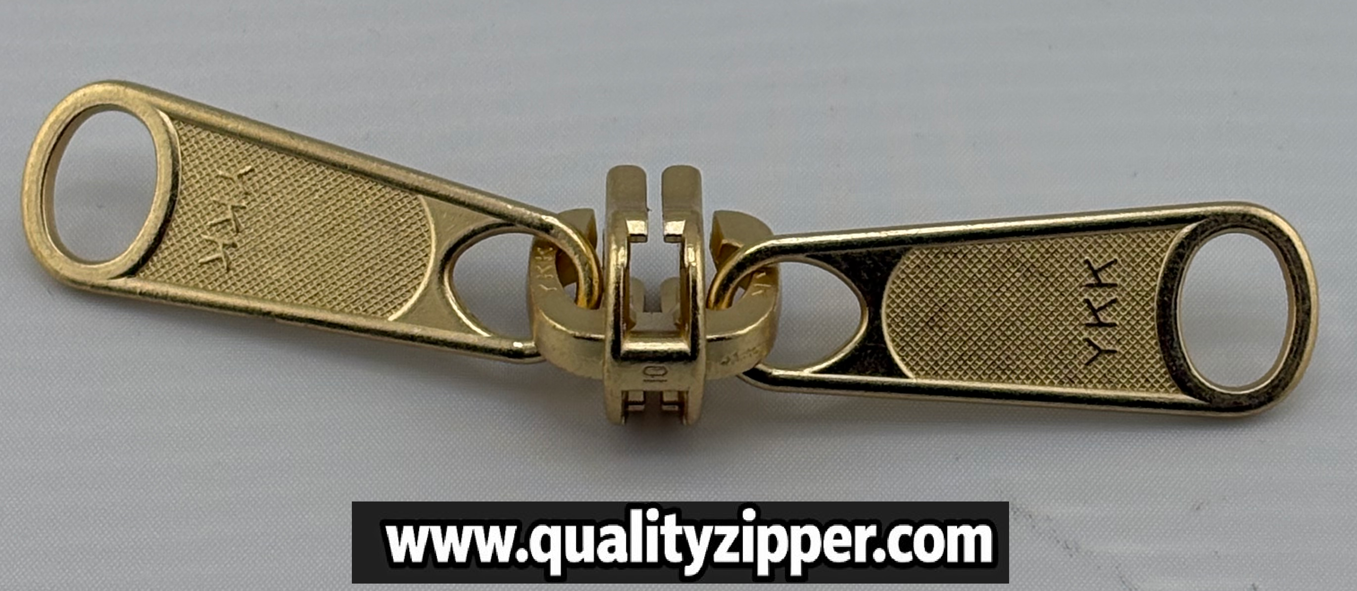 (2-C) YKK® #10 METAL, REVERSIBLE (2-tab), NON LOCKING