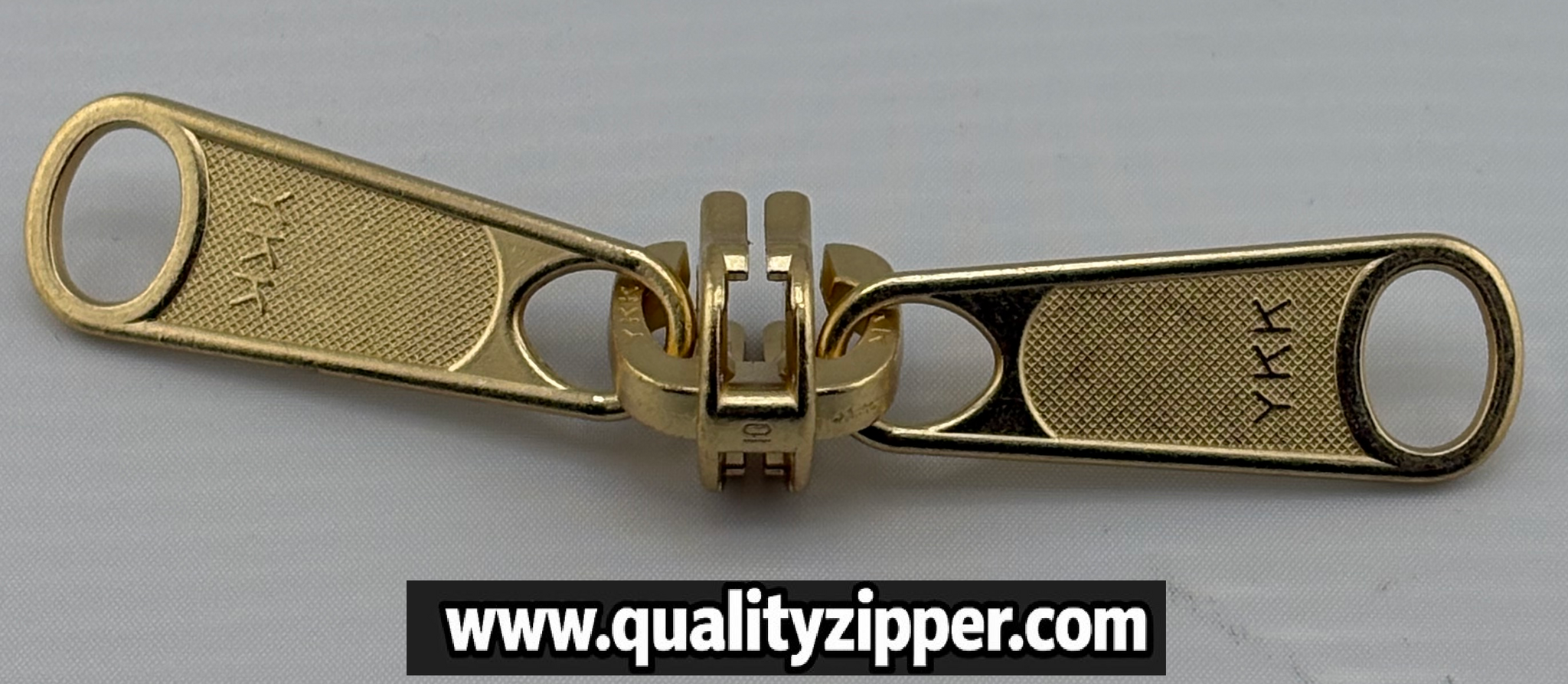 (2-C) YKK® #10 METAL, REVERSIBLE (2-tab), NON LOCKING