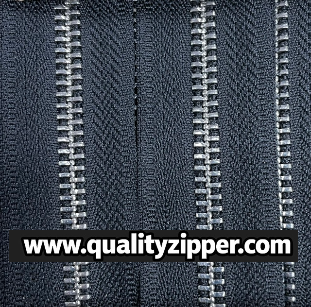 YKK® #5 Everbright Nickel Metal Zipper Chain – 9/16