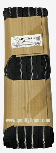 YKK® #5 Everbright Nickel Metal Zipper Chain – 9/16