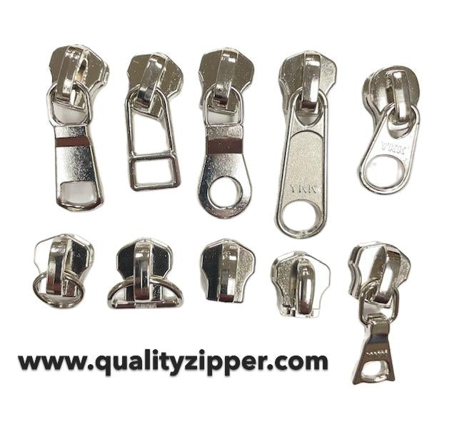 YKK® #5 Everbright Nickel Metal Zipper Chain – 9/16
